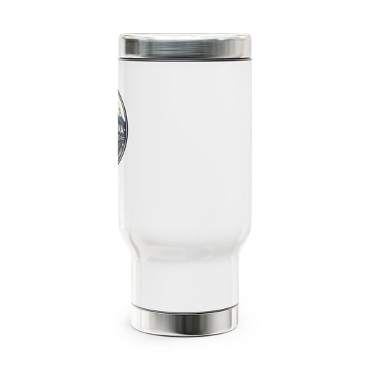 Stainless Steel Travel Mug with Handle, 14oz