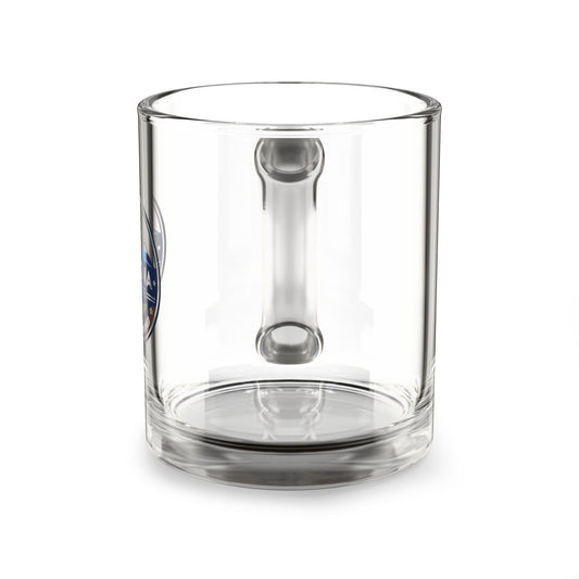 Stacona Coffee 10oz Glass Mug — Native & Veteran Owned Campfire Coffee Logo