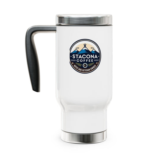 Stainless Steel Travel Mug with Handle, 14oz
