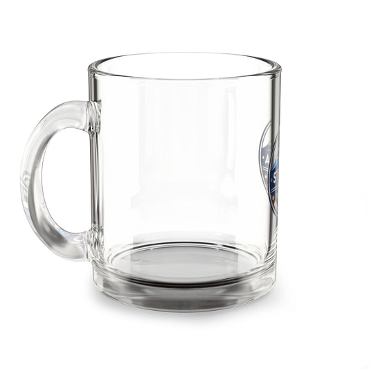 Stacona Coffee 10oz Glass Mug — Native & Veteran Owned Campfire Coffee Logo