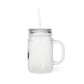 Mason Jar Tumbler — Stacona Coffee Logo Iced Drink Cup with Straw