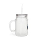 Mason Jar Tumbler — Stacona Coffee Logo Iced Drink Cup with Straw