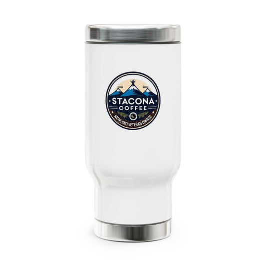 Stainless Steel Travel Mug with Handle, 14oz