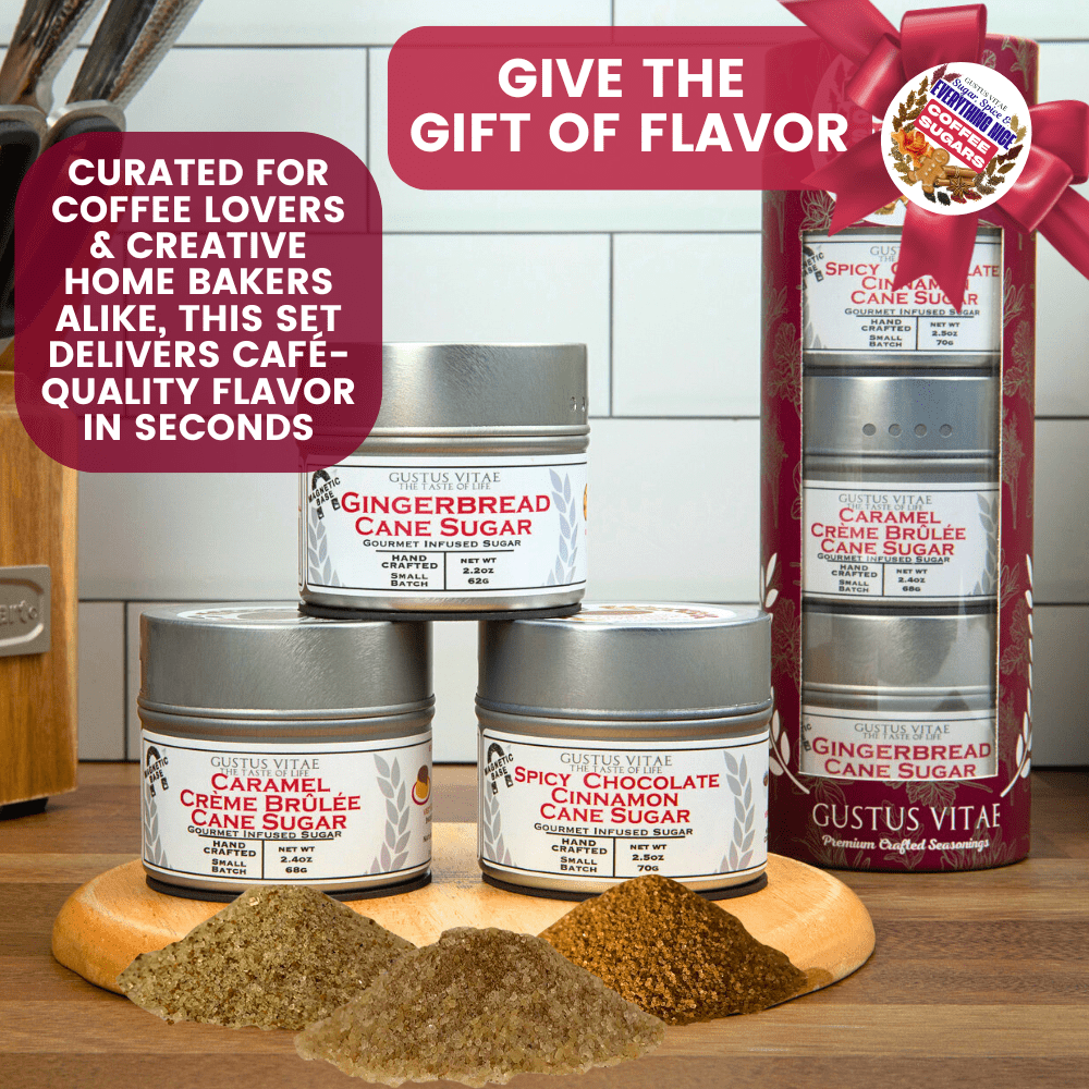 Coffee Sugars: Sugar, Spice & Everything Nice | Gift Pack Set of 3