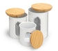 3 Pcs Storage Bin Food Container Snack Canister Set Coffee Bean Tea Sugar Box With Seal Lid Kitchen Food Organization Jar
